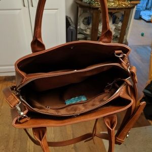 Initials Inc Brown Croosbody